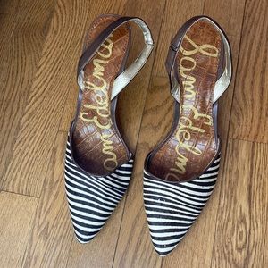 Striped Sam Edelman heels